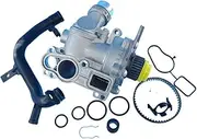 Qty12 Aluminum 1.8T 2.0T Engine Water Pump Assembly Repair Kit A3 S3 A4 Q3 Q5 TT Compatible with VW Golf Jetta 06H 121 010A 06J121065F