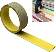 Carpet Trim Strip Plastic Carpet Edging Trim Transition Strip with Non-Slip Groove, Indoor Outdoor Slope Ramp Stair Edge Protector - 5cm Wide, 1-10m Long(Yellow,Length-1m(3.3ft))