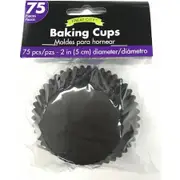 Cupcake Cases 75 Pack - Black