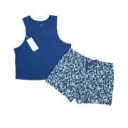 Johnny Was x Calme Athleisure Top & Shorts Set Size Medium & Large Activewear