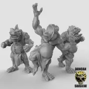 Koa Toa Fish Folk Unarmed Resin Models for Dungeons & Dragons & Board RPGs
