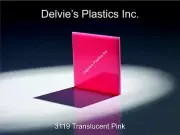 1 Sheet 1/8" 3119 Translucent Pink Cell Cast Acrylic Plexiglass 12" x 24"
