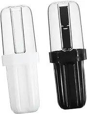 Anneome 2Pcs Portable Toothbrush Storage Case Durable PP Toothbrush Holder for Travel Home Organizes for Business Trips Outdoor Activities