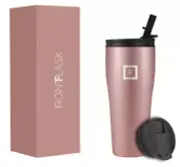 IRON °FLASK 32oz Stainless Steel Insulated Rover 2.0 Tumbler - Rose Gold - New