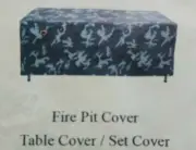 Wj Etrade Fire Pit Cover, Outdoor Waterproof 600D Heavy Duty- 36x36x24
