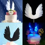 Swan wing Wedding Cake Topper For Valentines Day Decor Feather Party SuppliO`xi