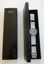 New Box Braun Germany AW200 Type 3816 Milanese Mesh Strap Band S/S Wrist Watch
