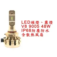 在飛比找樂天市場購物網優惠-V8 超亮LED頭燈 大燈 霧燈 9005 9V-30V 4