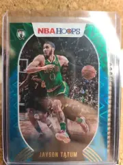 2020-21 Panini NBA Hoops Jayson Tatum Teal Explosion Insert SP Celtics Clean