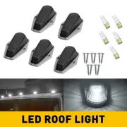 5pcs White Cab Roof Marker Running For Light Ford 73-97 Super Pickup Duty Trucks