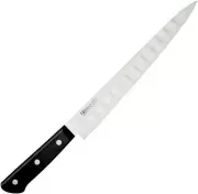 Kataoka M812 Sujihiki slicer knife 270 mm dimple blade Black plywood handle