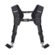 Double Shoulder Strap Harness Quick Release Adjustable Dual Tether Strap DSLR...