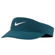 New Nike Tennis Womens Court Dri Fit Advantage Visor Cap - CQ9334-393 Dark Teal
