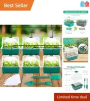 Durable 6PCS Seed Starter Kits with Adjustable Domes for Optimal Growth Control