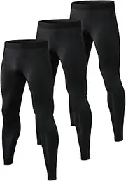 [WRAGCFM] Men's 3/4 Compression Pants Quick Dry Capri Athletic Leggings Workout Tights