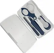 Yardwe 1 Set Newborn Nail Care Kit Clippers with Sized Scissors Non Slip Grip Durable Case for Safe Manicure for Showers