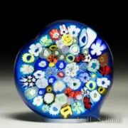 Chris Sherwin 2023 close packed millefiori heart glass paperweight