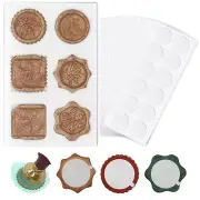 Silicone Wax Seal Mold and 120Pcs Double Sided Adhensive Dots for Wax Seal Stick