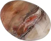 rockcloud Oval Worry Stones,Palm Pocket Energy Stone,Healing Crystal with Velvet Bag