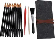 TEMPNAP 14pc Scratch Drawing Tools Kit Brush Tips Bamboo Sticks for Adults Boys and Girls Scratch Boards Art Painting Set