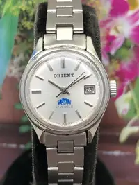 在飛比找Yahoo!奇摩拍賣優惠-ORIENT東方 懷舊風手動上鍊機械女錶(銀白色面)