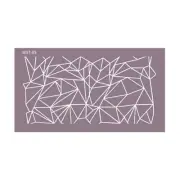 Irregular Geometric Mesh Stencil Fondant Lace Mold DIY Craft Baking Mould