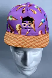 NEW Ice Cream Hat Waffle Brim Small Youth Snapback Trucker Cap
