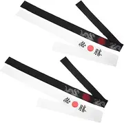 [TOYANDONA] 4pcs Ninja Headbands For Kids Headbands Style Headband Competition Headband Karate Training Headband For Style Party