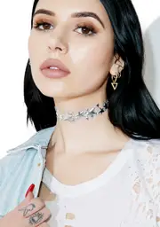 [Love And Madness] Silver Star Choker