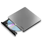 Lenovo DB85 External CD/DVD Drive 2-in-1 Type-C+USB CD DVD RW Drive Player Optical Burner Drive Plug and Play for PC Lap