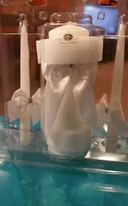 Hortense B. Hewitt Wedding Unity Candles and Stands