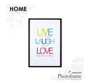 在飛比找PChome24h購物優惠-Live Laugh Love 相框裝飾畫 63x43cm