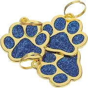 ibasenice 3Pcs Dog Tags for Pets Engraved Hanging Tags with Unique Paw Design Pet Name Number and Address for Stylish Pet Accessories