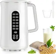 Nut Milk Maker Machine, 1.5L Soy Milk Maker, 12-in-1 Oat Milk Maker with 12H Timer/Auto-Clean/Keep Warm, Leaf fine Steel Blade, Milky Plant Machine for Home, Kitchen