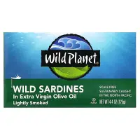 在飛比找iHerb優惠-[iHerb] Wild Planet 初榨橄欖油中的野生沙