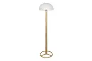 Metal Floor Lamp with White Acrylic Shade by Sarantino