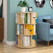 3-Tier Rotating Display Shelf Oak Modern AU Stock Fast Post