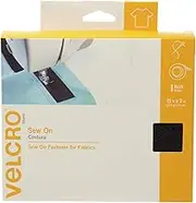 VELCRO Brand - Sew On Fasteners - 15' x 2" Tape - Black