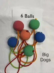 Slingshot Balls - 6 Pack - Large Dog Toy - Fetch Games - Assorted Colors