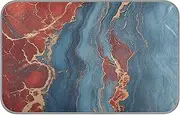 Amooorous Red and Blue Marble Texture Summer Blankets for Medium Dogs Washable Self Cooling mat for Cats for Hamster Outside cat pet Summer Camas frias para Perros M