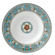 Wedgwood Florentine Turquoise Rim Soup Bowl 9" Made in England NEW