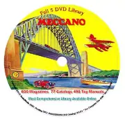 1225 Meccano Magazines Toy Manual Parts Catalogs Library 5 DVD Book Leaflet Kit