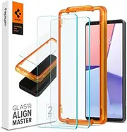 [Spigen] AlignMaster for Sony Xperia 1 VI Screen Protector, Easy Application Auto Alignment Technology Installation Kit Tray, Oleophobic Coating 9H Tempered Slim Glass [2-Pack] - Clear