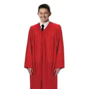 Plain Kids Confirmation Robe Childrens Church Dress Vestment in Red Medium