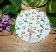 G-tube pads, Mic-key Button Feeding Tube Pads, Snowmen on blue