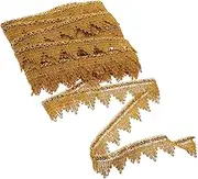 ARTSEWPLY Fringe Trim Decorative Embroidery Trim for Clothes Curtains Crafts Bright Color Sequined for Sewing and DIY Projects
