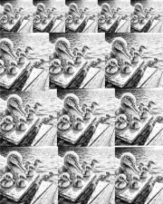 Ducklings Decoupage Rice Paper For Ornament-Wood Art A4 1 Sheet
