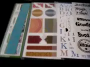 Lot of Stickers, Earthy Designs, Whimsy, Romance, Earth Tones, Title stickers