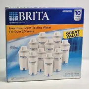 BRITA Genuine Replacement Water Pitcher Filters 10 Pack #766229 Filter Lot New!