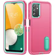 MCC Shockproof Samsung Galaxy S23 FE 5G Case Cover Heavy Duty with Stand S711 [Magenta+Light Blue]